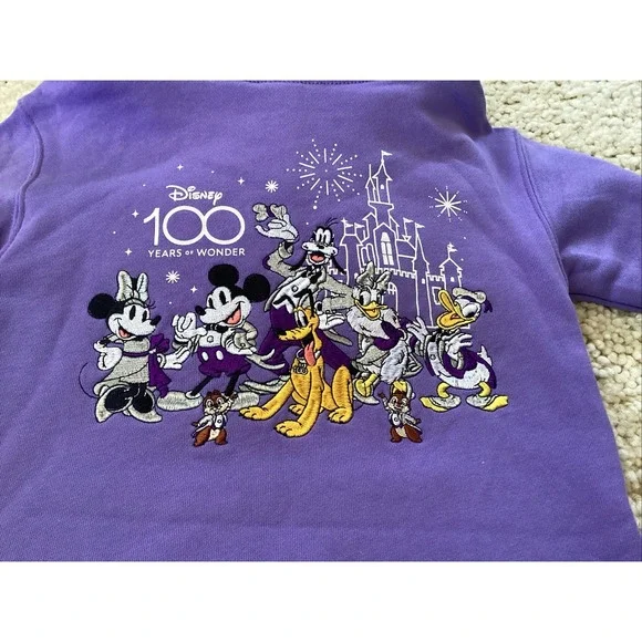 Disneys 100Th Anniversary Mickey Mouse Kids Sweat Suit Size 4 T New With Tags - Picture 8 of 8